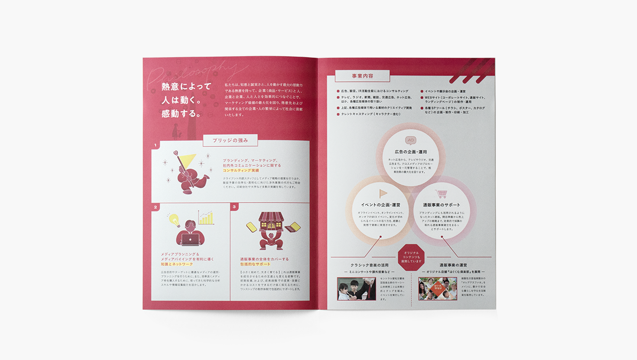 ブリッジさまパンフレット制作